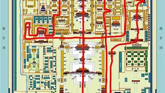 北京故宫参观路线图怎么画简单_北京故宫参观路线图怎么画简单又漂亮